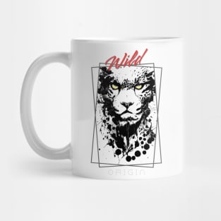 Cheetah Wild Nature Free Spirit Art Brush Painting Mug